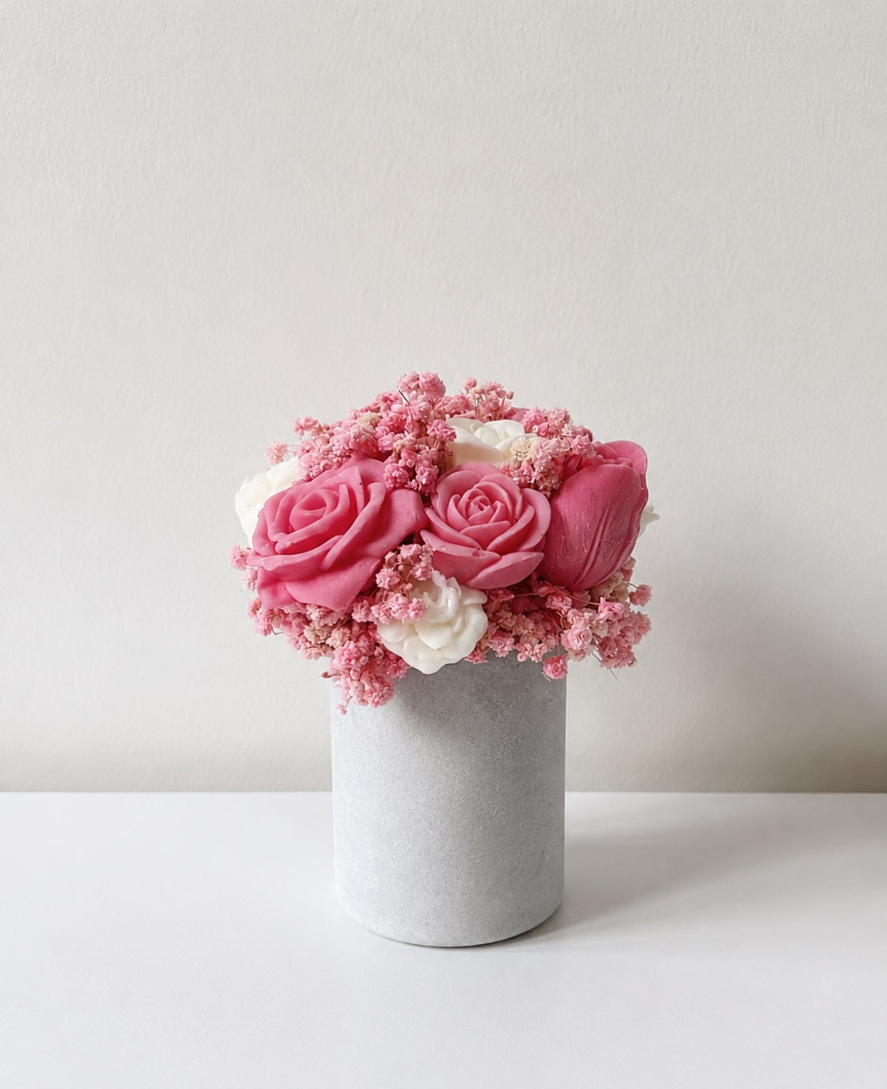 Small candle flower bouquet