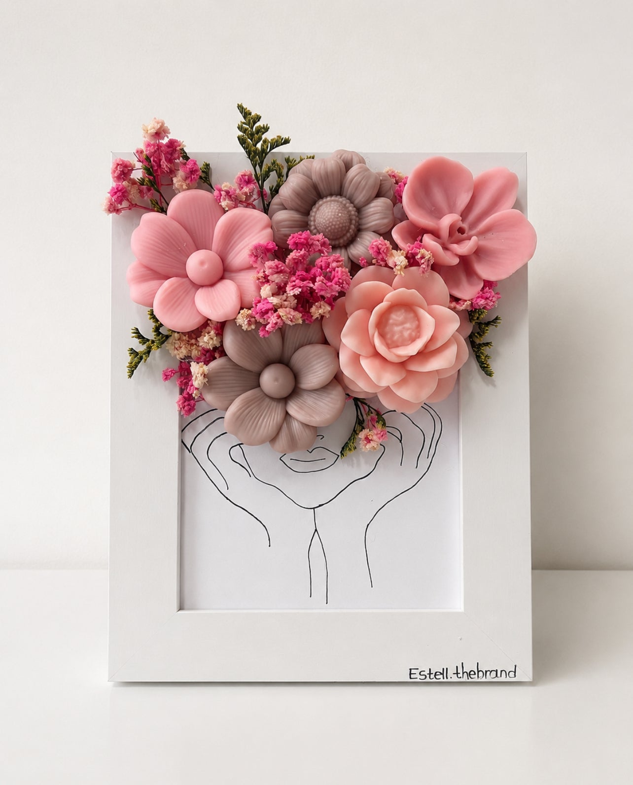 Everlasting Bloom Candle Frame