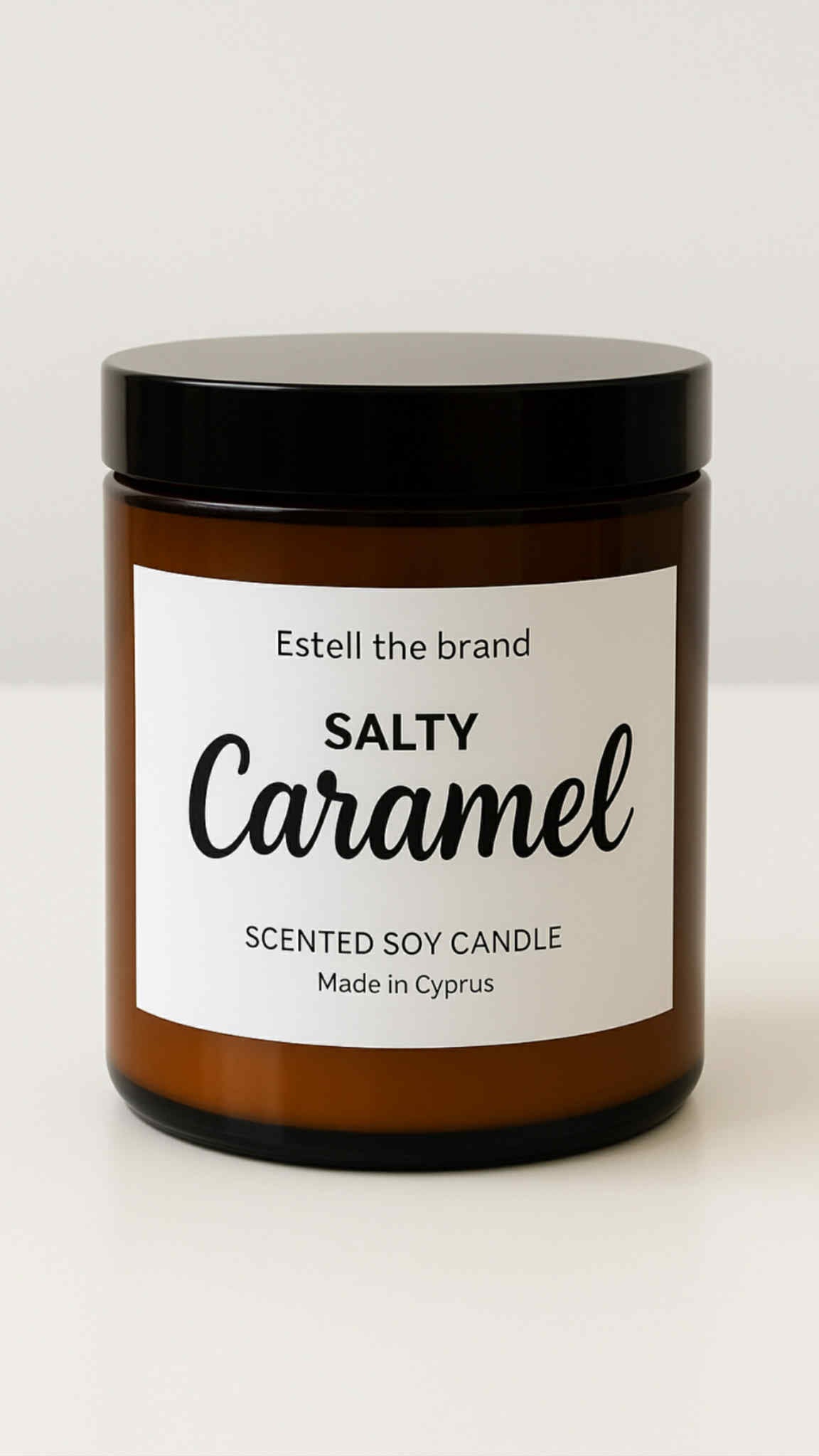Salted Caramel Amber Jar Candle