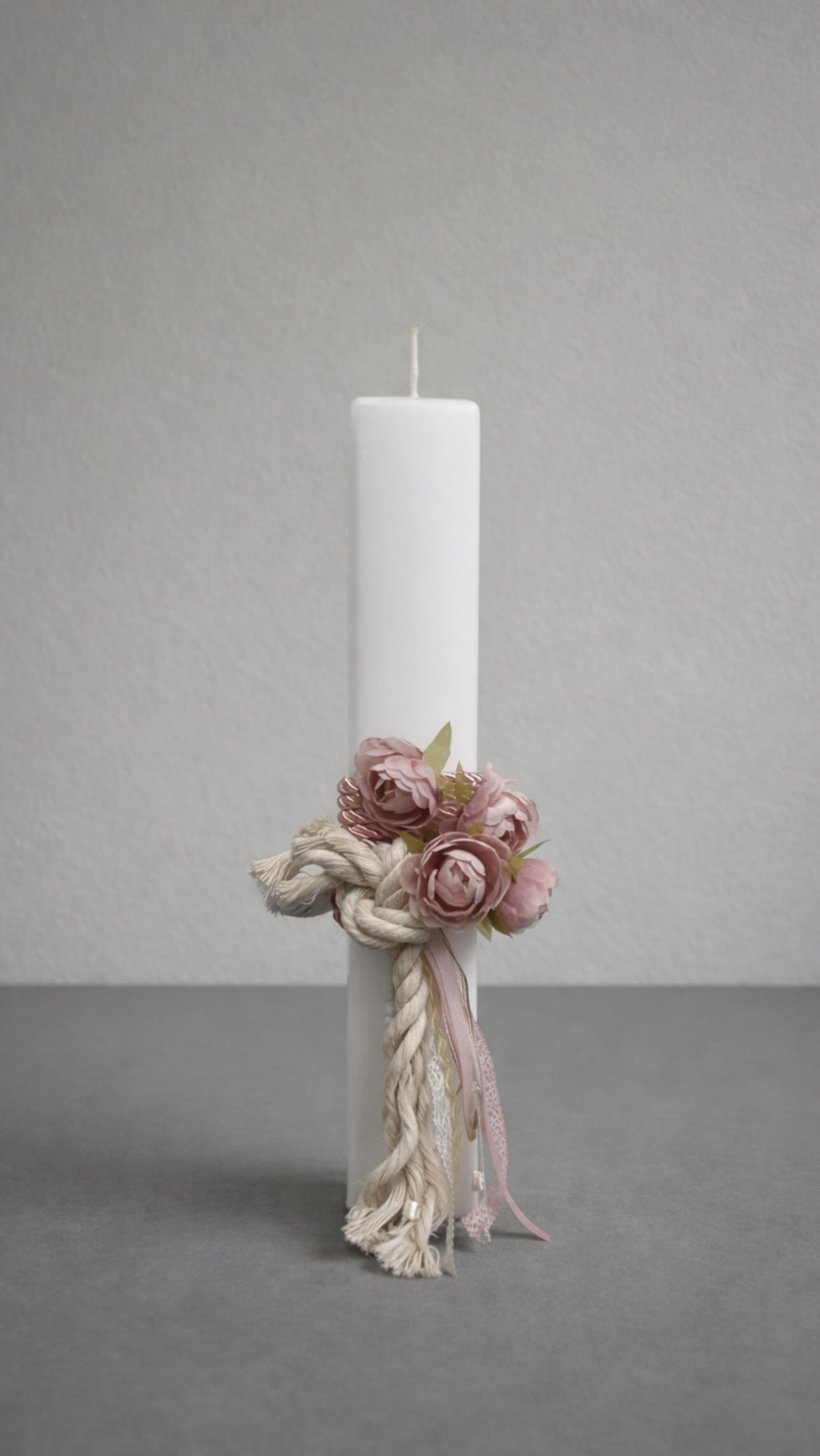 Floral Easter Candle