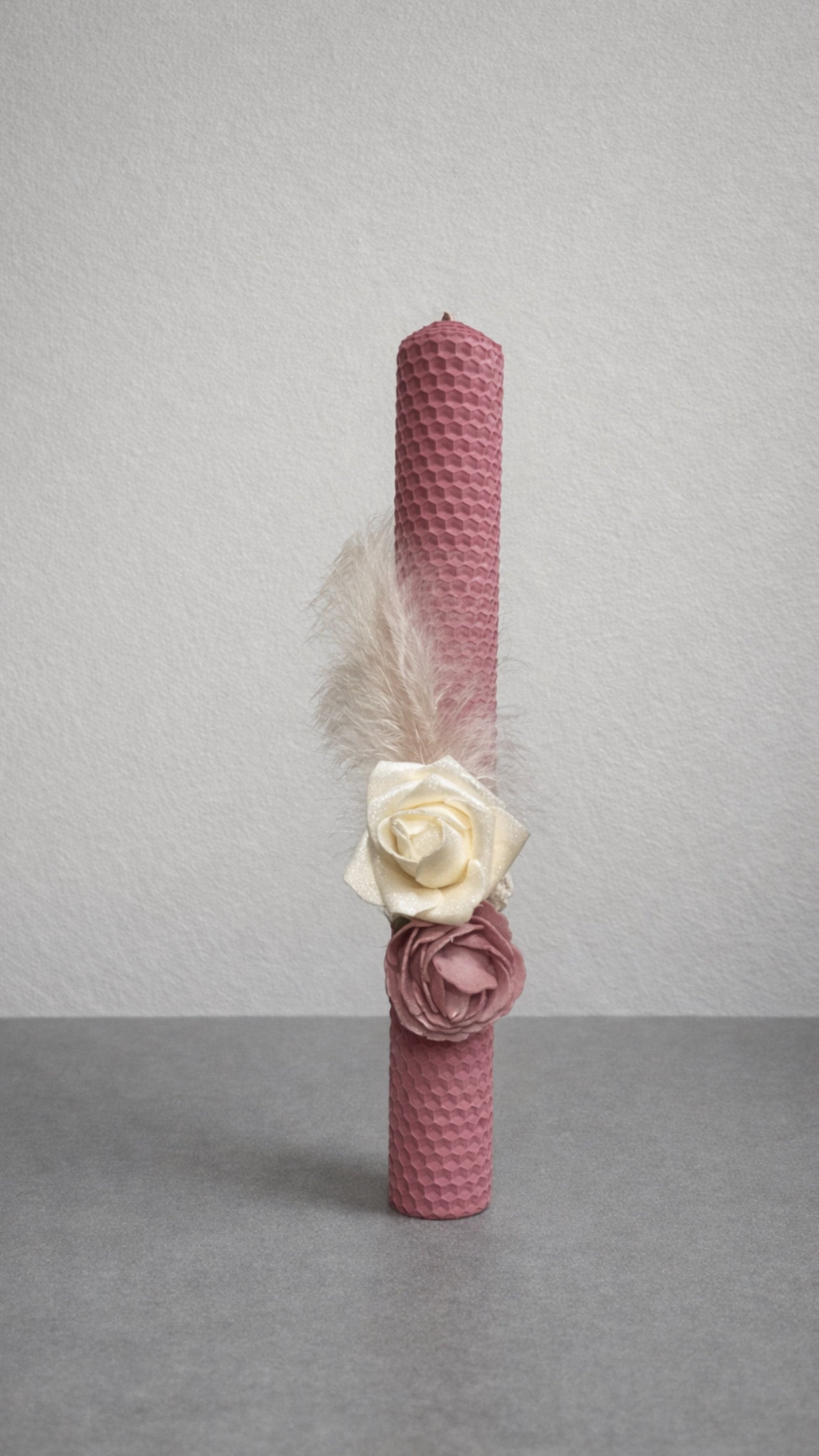 Beeswax candle