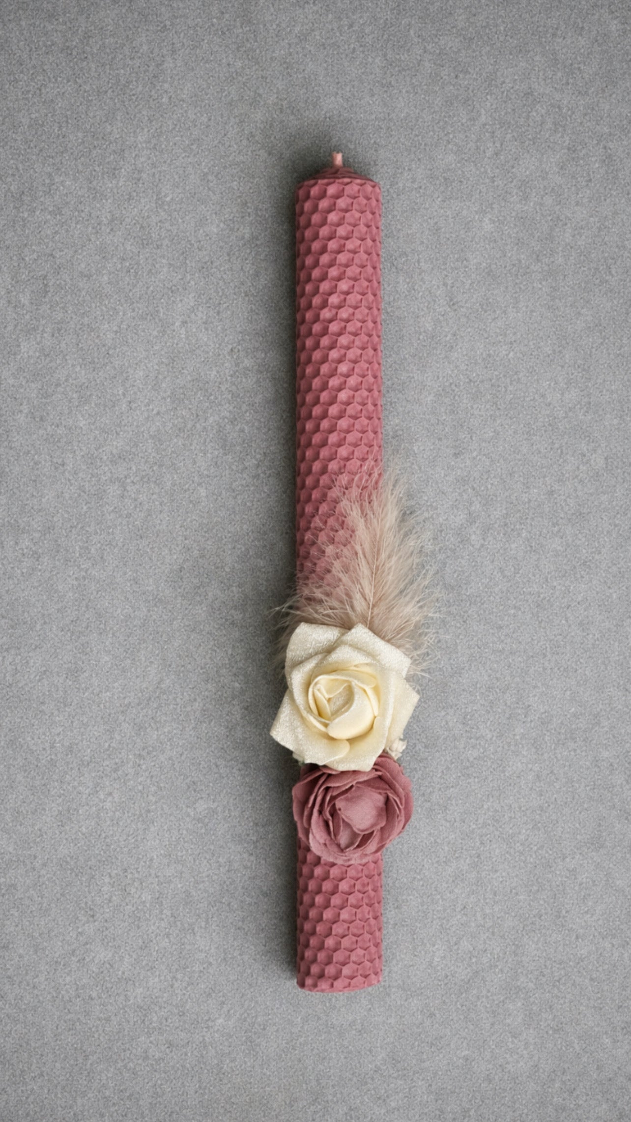 Beeswax candle