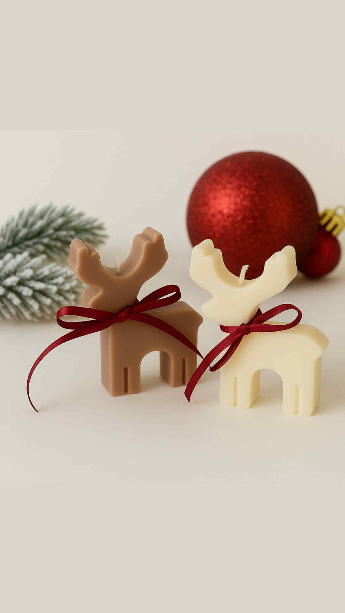 Small Reindeer Candle