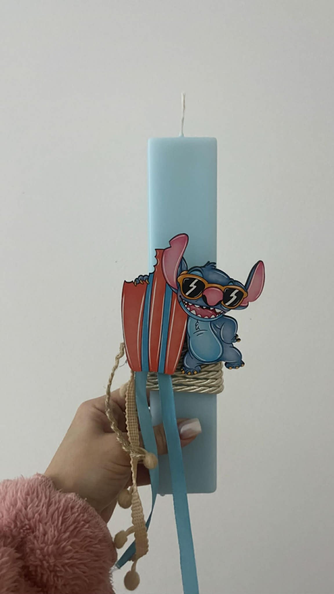 Stitch Easter Candle